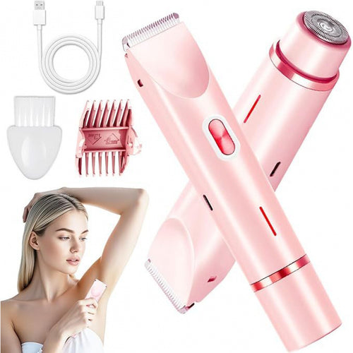 Afeitadora eléctrica impermeable para mujer – depilación suave, rápida y sin irritación en seco o mojado