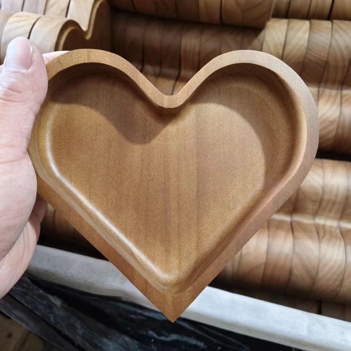 Bandeja de Madera Corazón