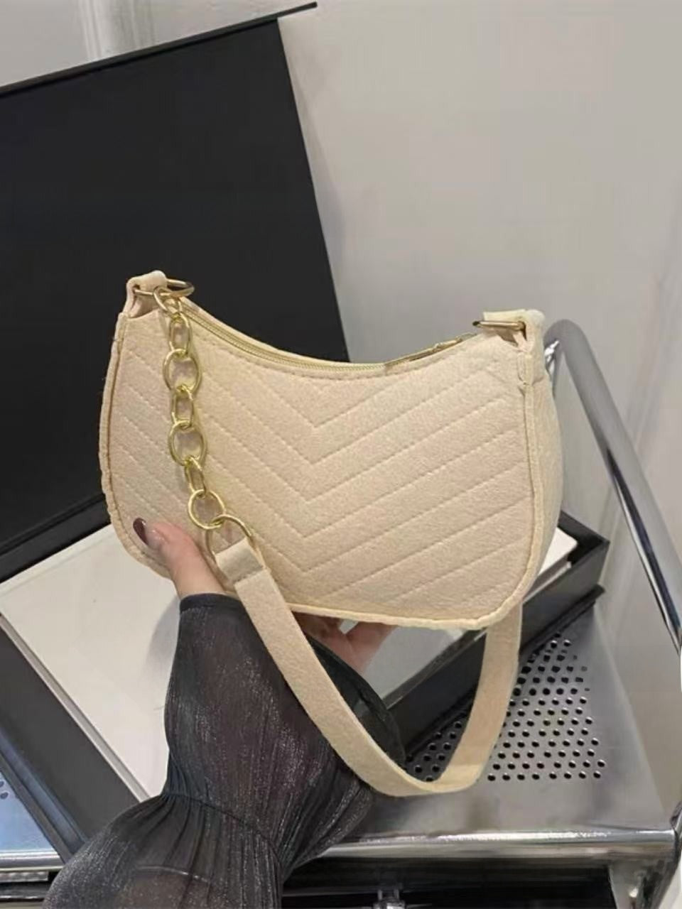 Bolso Bandolera de Fieltro para Mujer