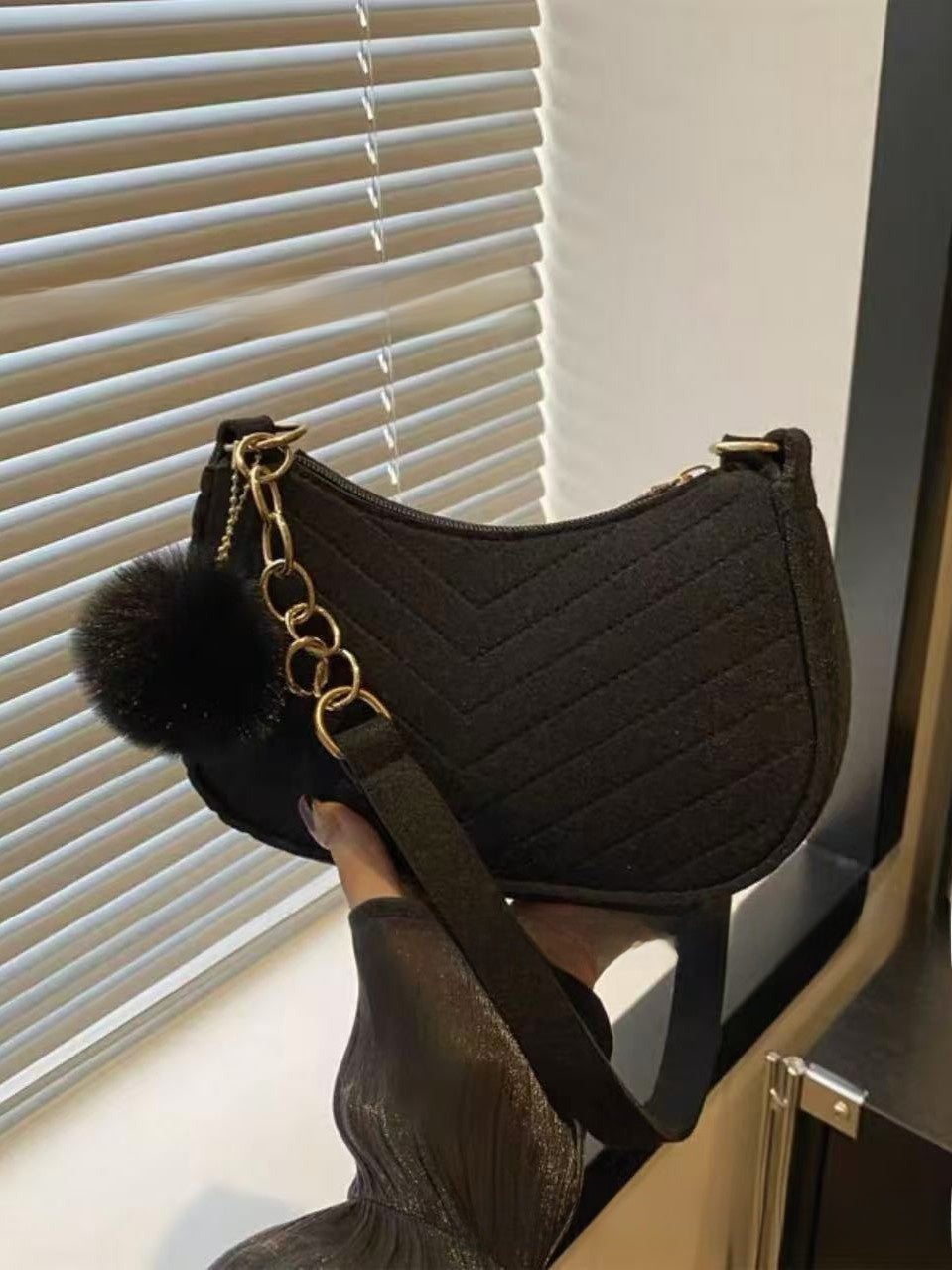 Bolso Bandolera de Fieltro para Mujer