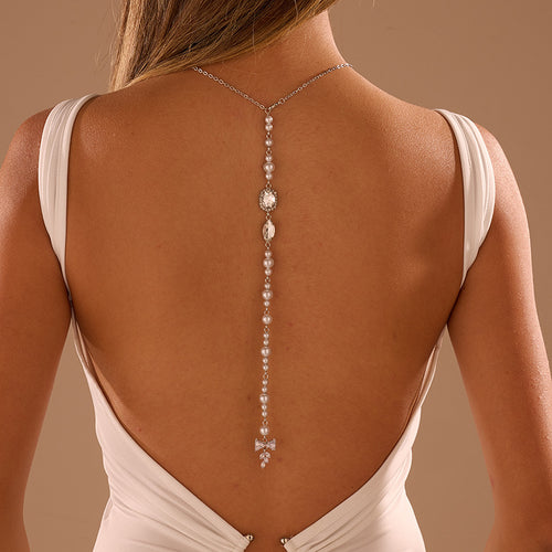 Cadena corporal geométrica con cristales – joya de cuerpo brillante y sensual para ocasiones especiales