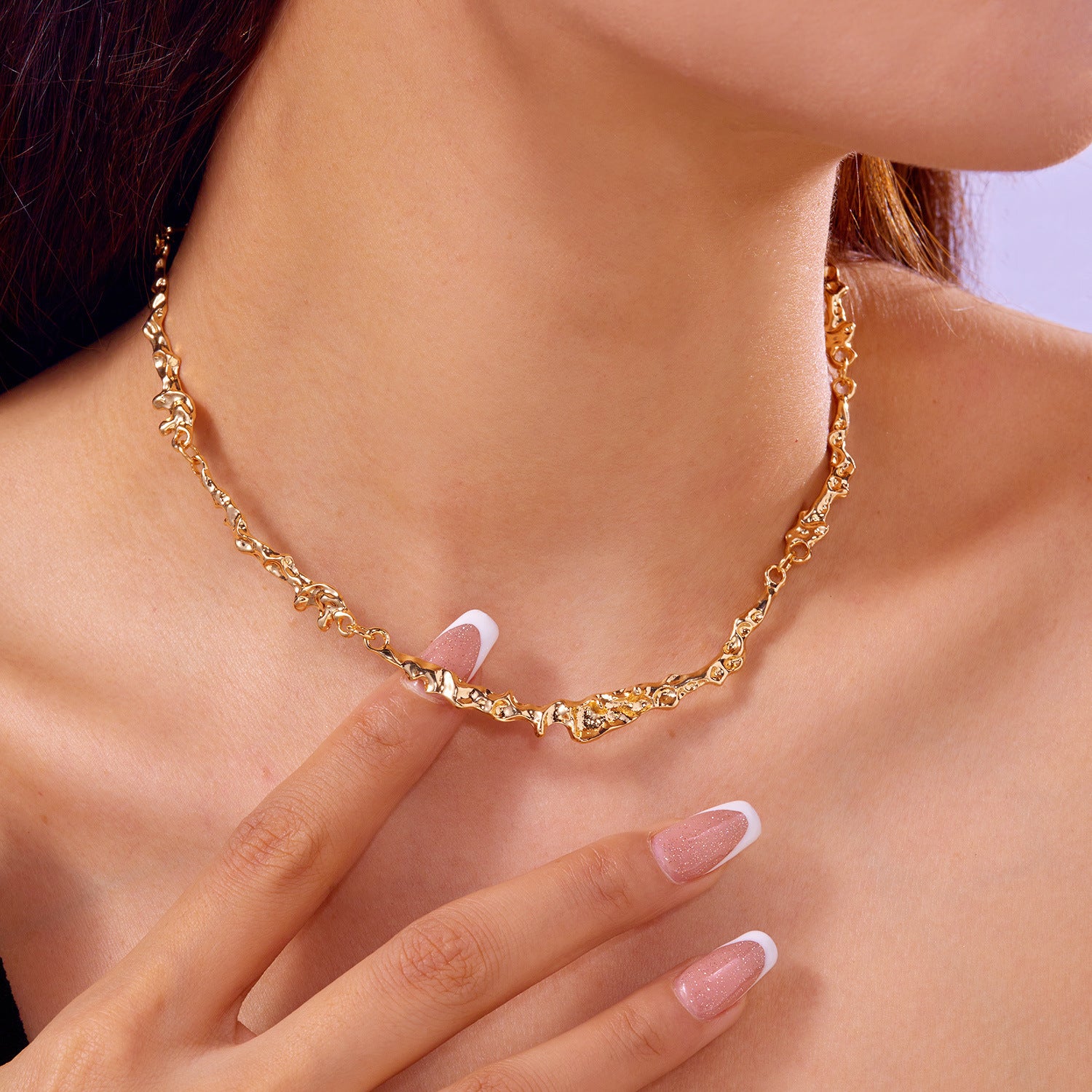 Conjunto de Joyería Fluida de Aleacíon