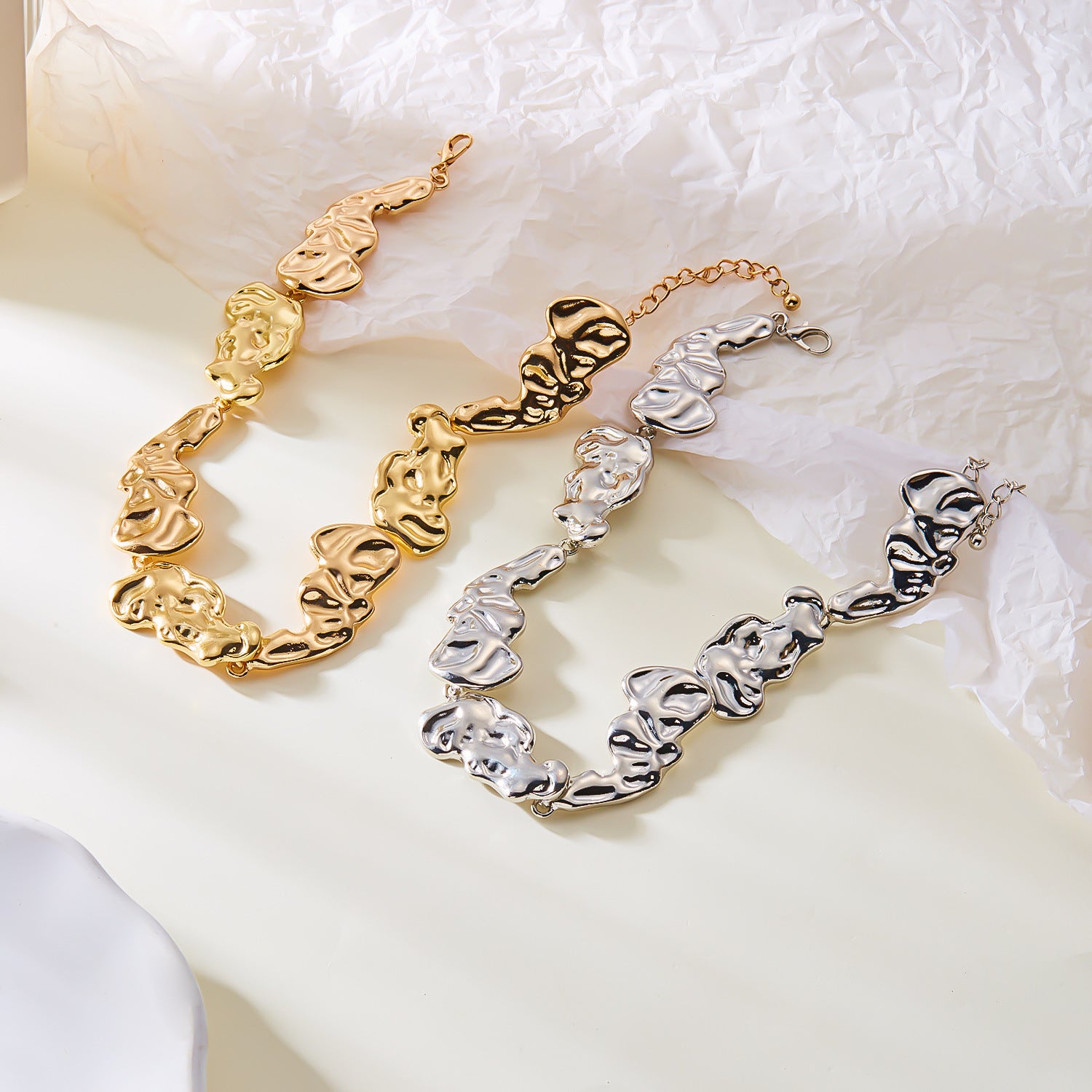 Conjunto de Joyería Fluida de Aleacíon