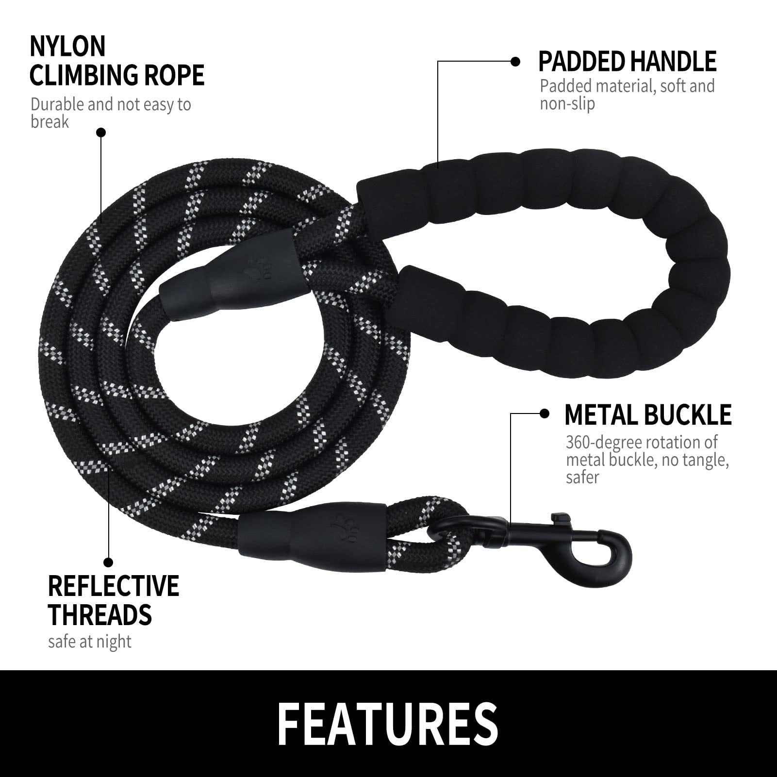 Correa de Nylon para Pasear Perros