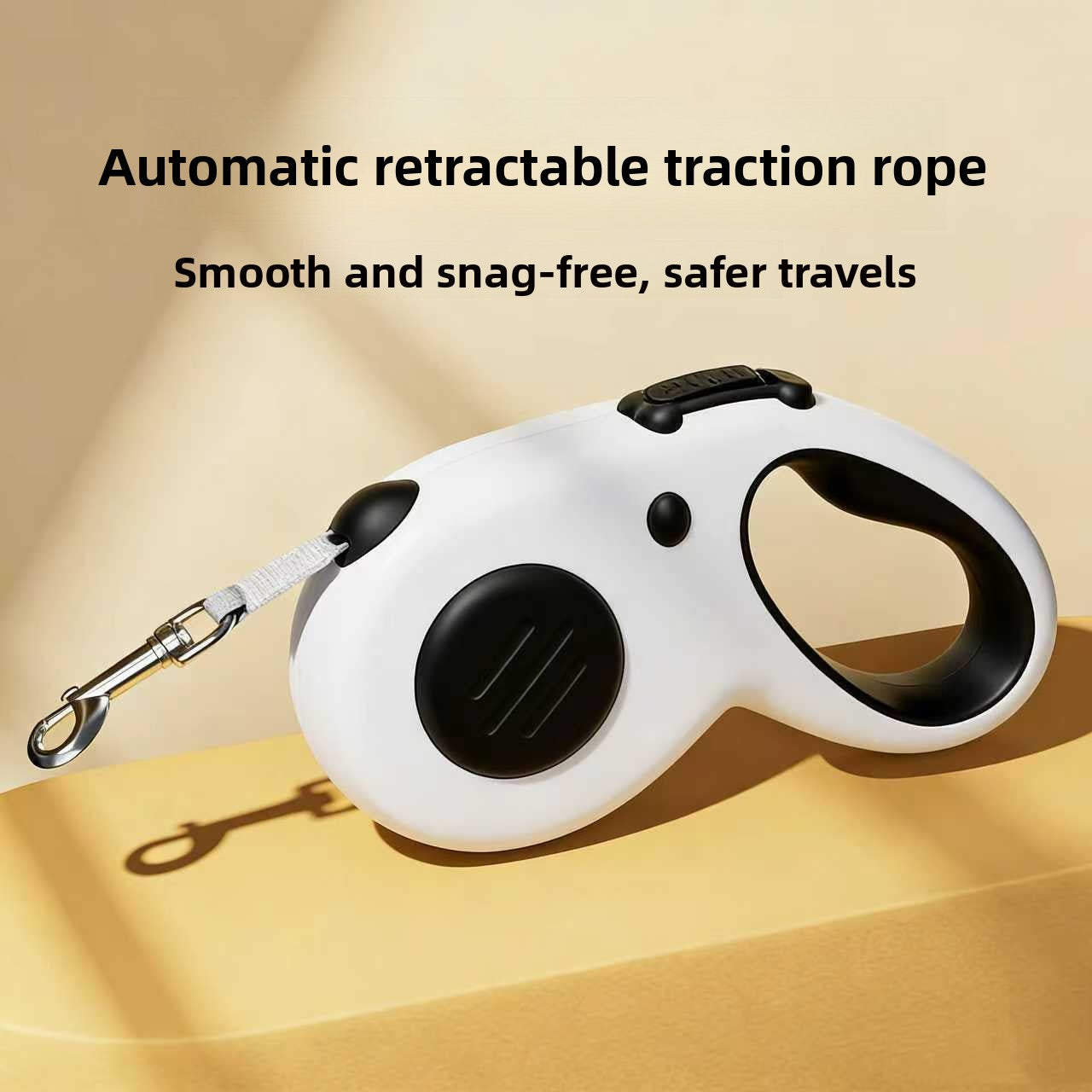 Correa retráctil automática para perros – libertad controlada en cada paseo