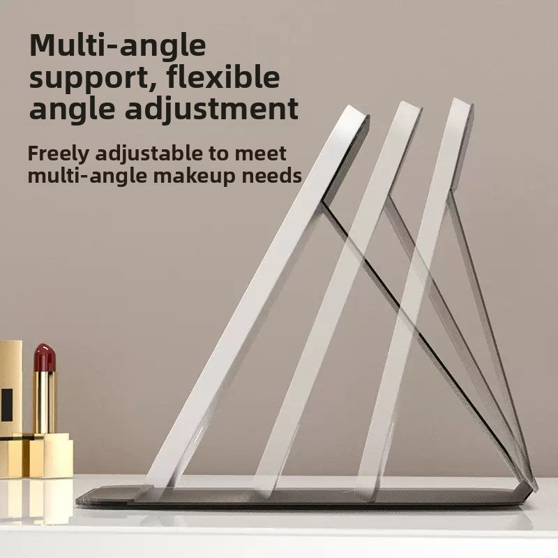 Espejo Plegable LED de Maquillaje con Luz Ajustable