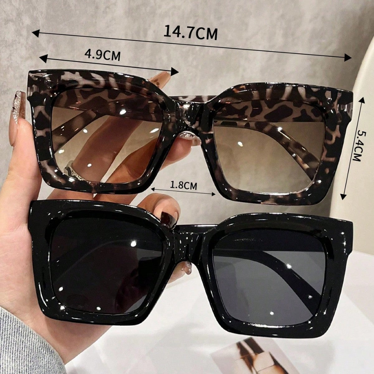 Gafas de sol degradadas oversize – glamour y protección UV en formato XXL