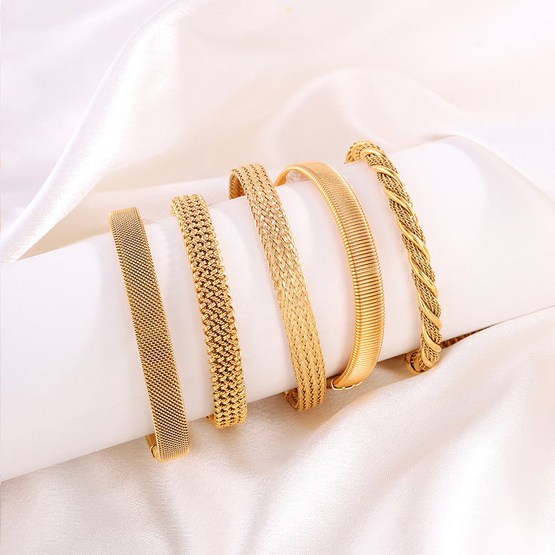 Pulsera Abierta Trenzada