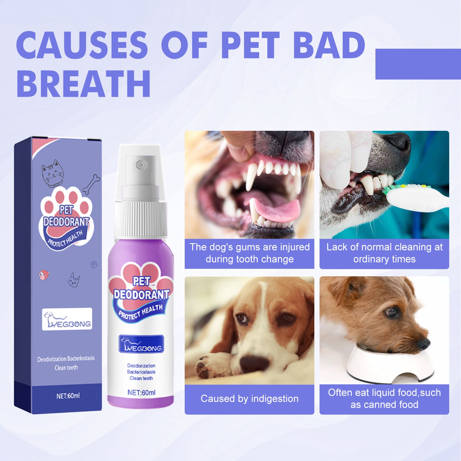 Spray Bucal para Mascotas — Aliento Fresco