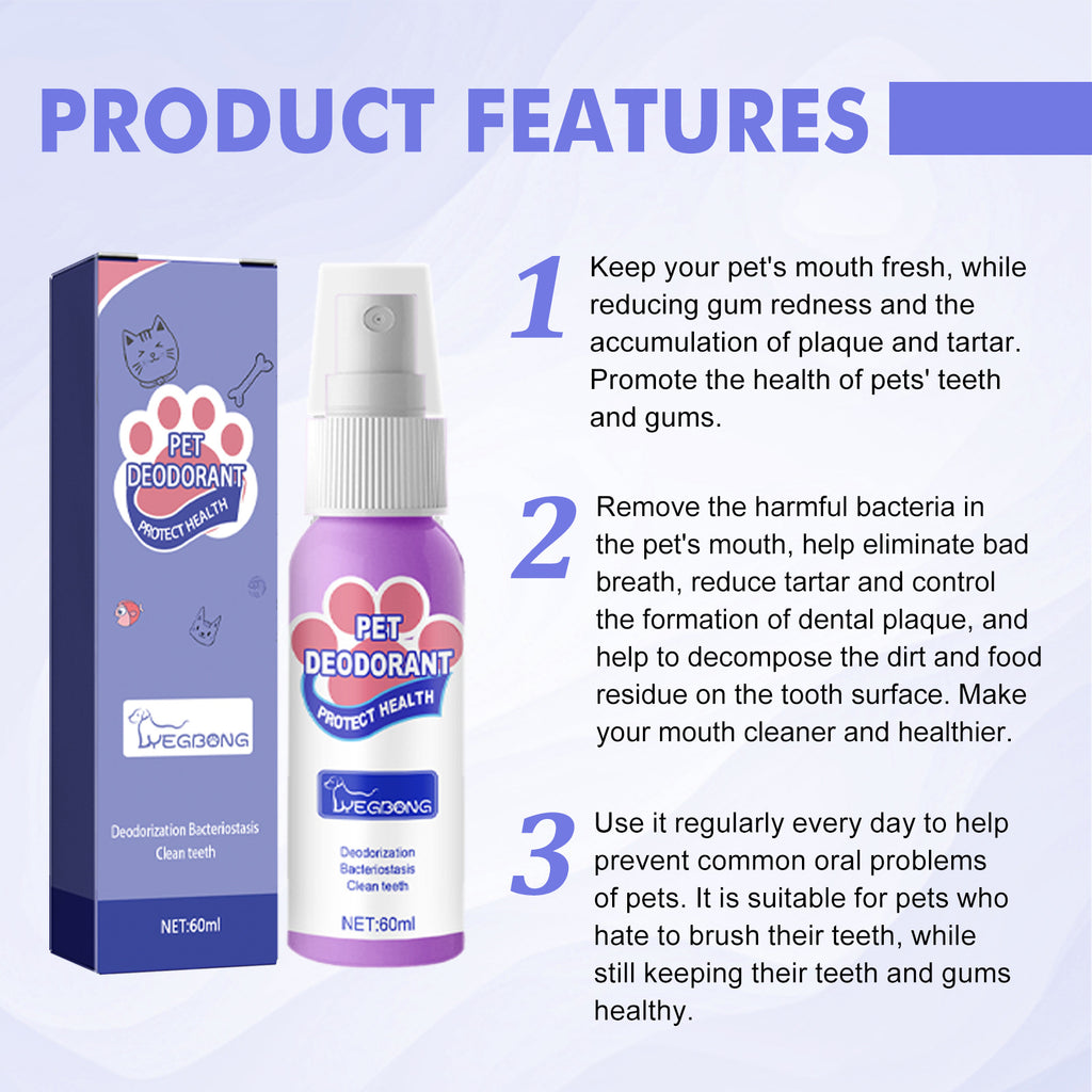 Spray Bucal para Mascotas — Aliento Fresco